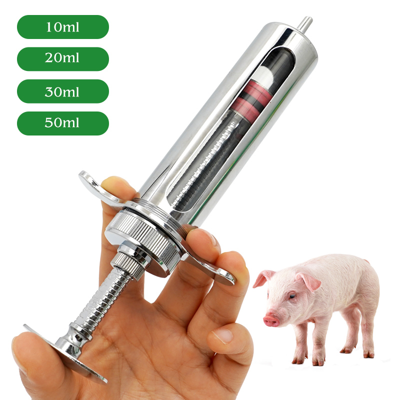 Veterinary Syringe Gun - Tier Veterinärs pritzen Metall Edelstahl Spritze